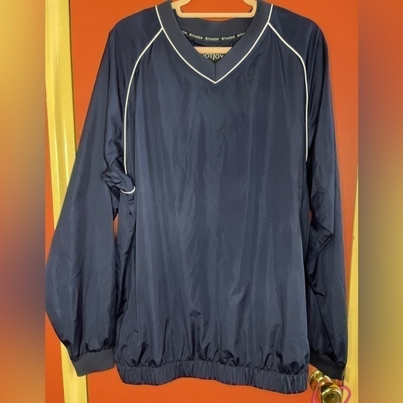 FOOTJOY Windbreaker with pockets Men’s Large EUC - Picture 1 of 3
